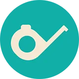 Pictogramme mètre de mesure turquoise