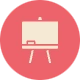 Pictogramme tableau blanc corail